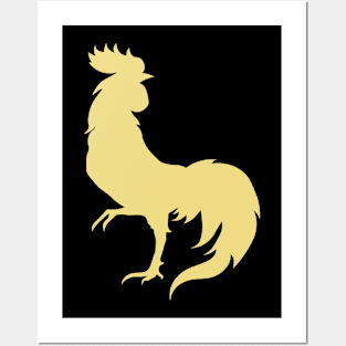 golden rooster Posters and Art